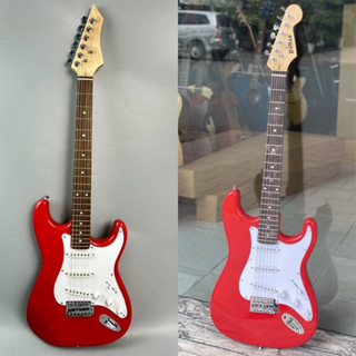 Đàn guitar điện cho người mới tập có cần nhún G4U guitar tặng bao da dây đeo dây line