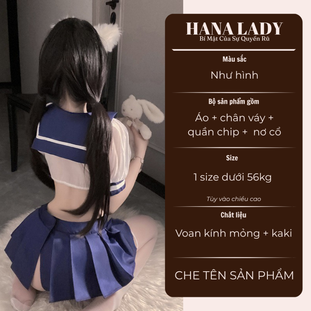 Cosplay Sexy - Đồ Ngủ Cosplay Nữ Sinh Xuyên Thấu Gợi Cảm Kèm Quần CP125 | BigBuy360 - bigbuy360.vn