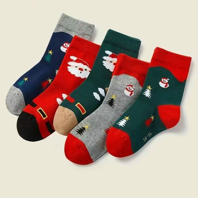 COMBO 5 ĐÔI tất noel cho bé trai ,bé gái TỪ 1-12 TUỔI