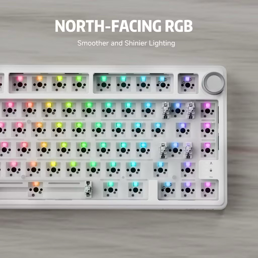 Bàn phím cơ RK R75 1 mode led RGB full foam Gasketmount | BigBuy360 - bigbuy360.vn