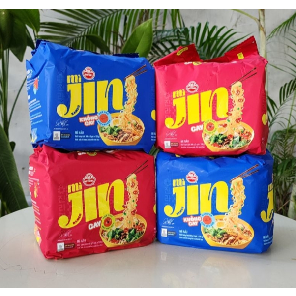 Lốc 5 gói Mì Jin Ramen Ottogi 120g (VN) - Mì Phong Cách Hàn Quốc