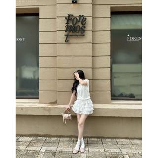 [Steezy] Áo polo len mongtoghi cổ sen phối ren đính charm form rộng, áo len mùa thu đông cho nữ, áo len cổ bẻ - L8539