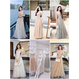 NEW ARRIVAL ✨ CAM KẾT CHUẨN HÌNH (ORANGE STUDIOS ) - Ladie Long Dress - Đầm Thiết Kế 2 Dây Cúp Ngực Dáng Xoè Dài