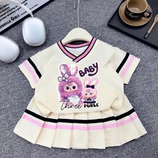 Set Váy Baby Three bé gái thoáng mát, mềm mịn phù hợp cho bé đi chơi size từ 12-38kg