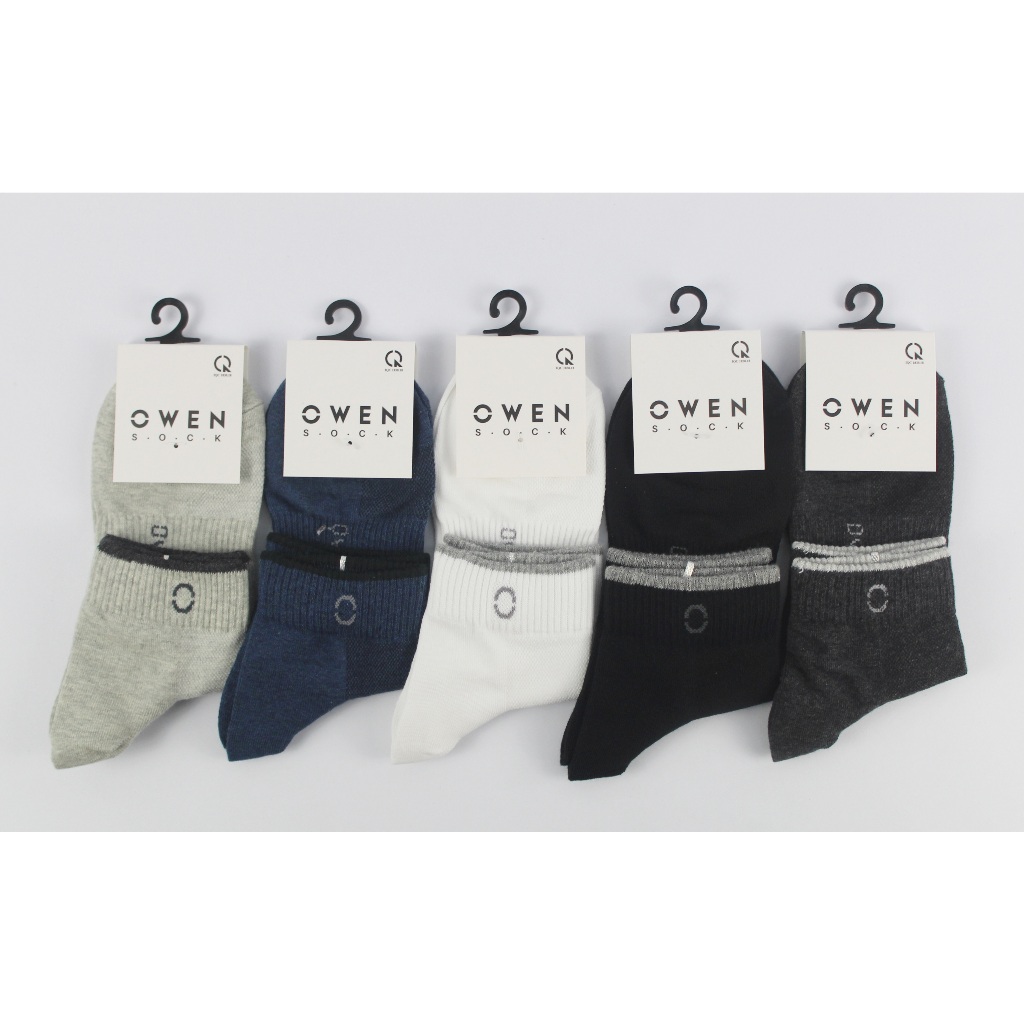  Combo 10 đôi tất nam văn phòng cổ trung kẻ viền cao cấp OWEN - TIZANI 