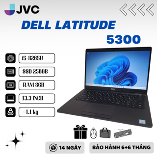  Laptop Giá Rẻ Dell Latitude Xách Tay 5300 i5 8265U vPro  8GB  256GB SSD  13.3"  Win 10Pro Pin3-5h 