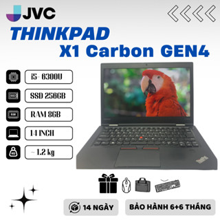 Laptop Giá Rẻ Thinkpad X1 Carbon Gen 4 i5 6300U Ram 4G SSD 128G 14" Full HD Ips pin 90%