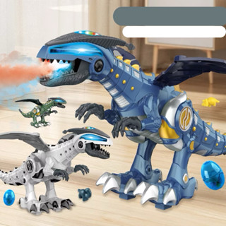 [SafeToy] Khủng Long Robot Cỡ Lớn Phun Lửa & Khói Di Chuyển Được – Đồ Chơi Phun Sương Hấp Dẫn Cho Bé