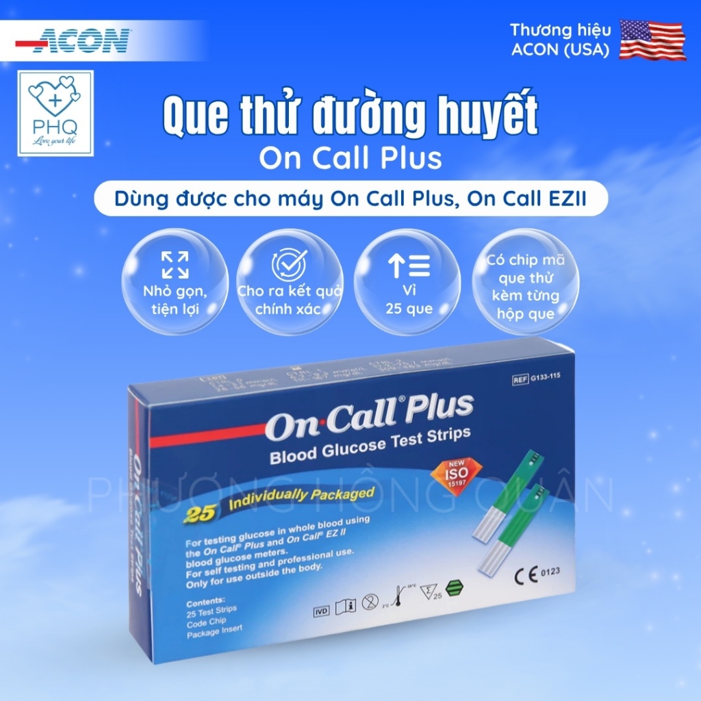 Que thử đường huyết On Call Plus