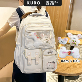 Balo nữ đi học, Cặp đi học nam nữ thời trang ulzzang Ba lô học sinh đi học nhiều ngăn chống nước đựng laptop 15 inh B39
