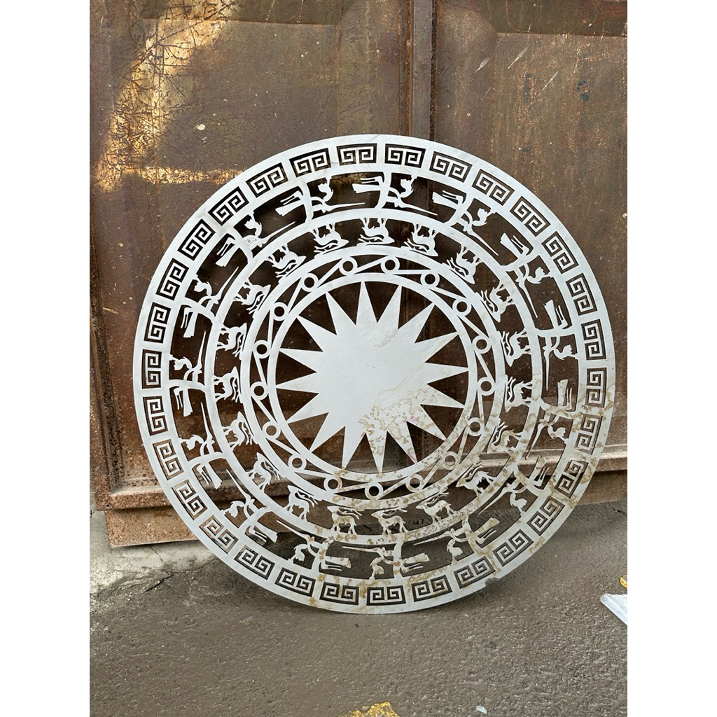 Hoa văn trống đồng CNC sắt mỹ thuật | Cắt CNC theo yêu cầu – Dày đẹp – Giao hàng tận nơi