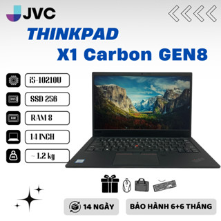 Laptop Cao Cấp Lenovo Thinkpad x1 carbon Gen 8 core i5 10210U ram 16gb ssd 512 14in pin>4h liên tục