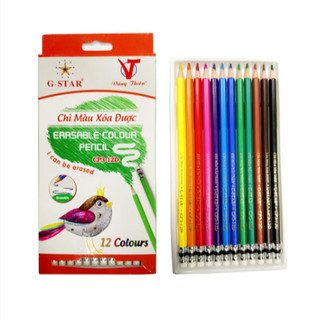 HỘP 12 BÚT CHÌ MÀU XÓA ĐƯỢC G-STAR CP3-12D - RẺ, BỀN, ĐẸP