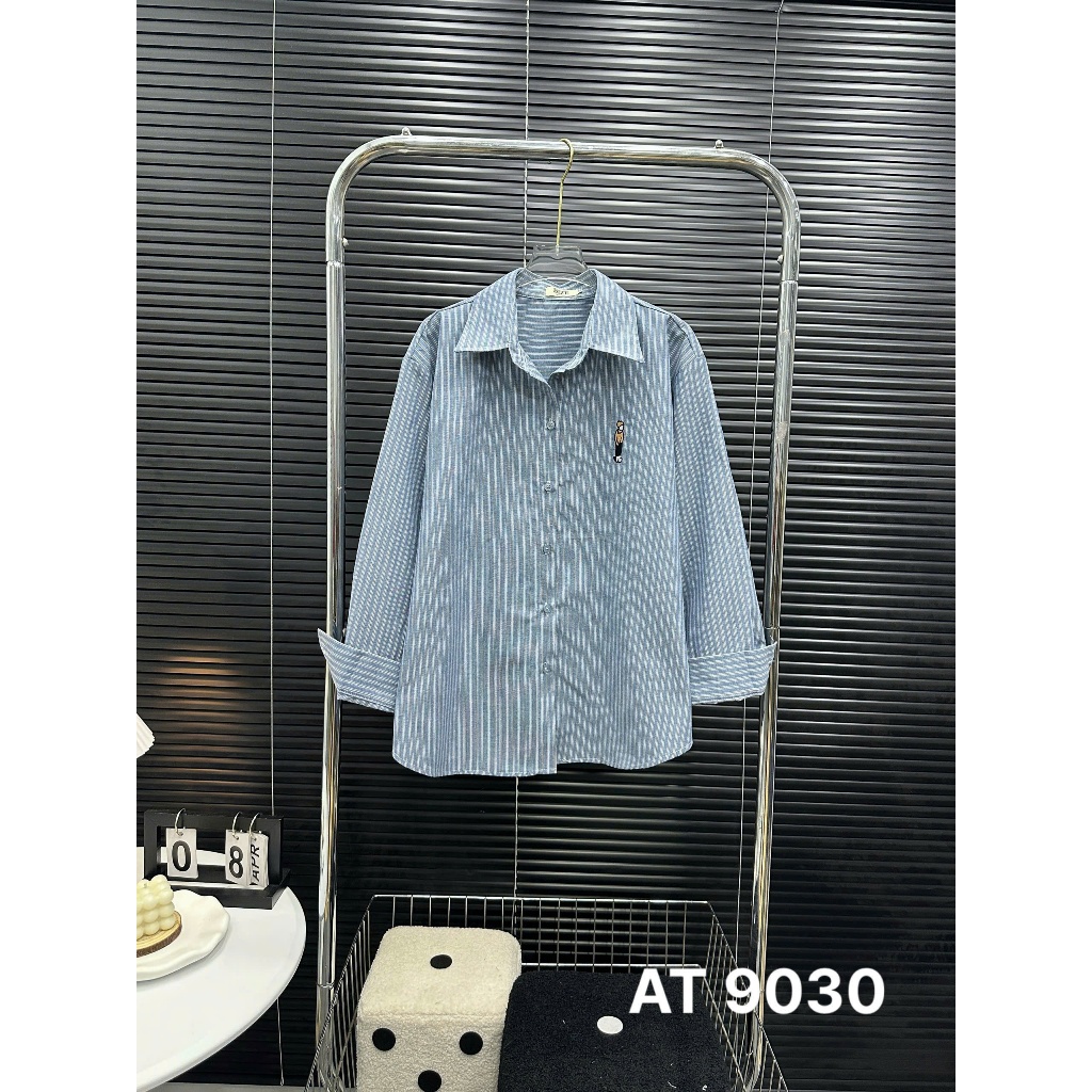 Áo Sơ Mi Nữ Sọc Dài Tay Bigsize 55–90kg Vải Linen Dày Dặn Form Vintage Thoải Mái AT9030 – 2KJeans | BigBuy360 - bigbuy360.vn