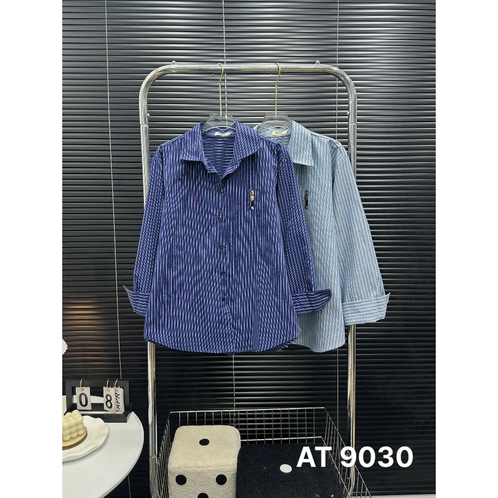 Áo Sơ Mi Nữ Sọc Dài Tay Bigsize 55–90kg Vải Linen Dày Dặn Form Vintage Thoải Mái AT9030 – 2KJeans | BigBuy360 - bigbuy360.vn