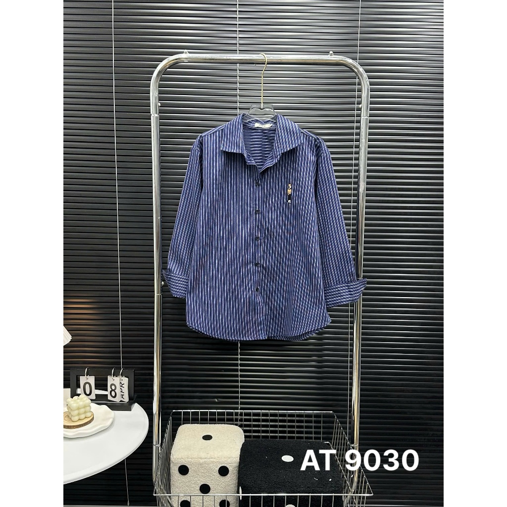Áo Sơ Mi Nữ Sọc Dài Tay Bigsize 55–90kg Vải Linen Dày Dặn Form Vintage Thoải Mái AT9030 – 2KJeans | BigBuy360 - bigbuy360.vn
