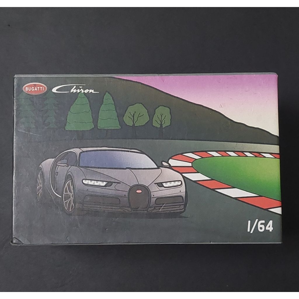 Toysk xe mô hình Bugatti Chiron (used- đã qua sử dụng) JKM Xám nhám tỷ lệ 1:64