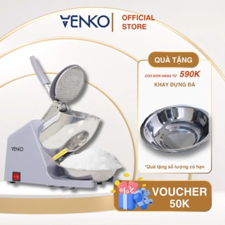 Máy Xay Đá - Máy Bào Đá Venko 2 Lưỡi Dao Làm Sinh Tố, Kem Lạnh Siêu Nhanh, Siêu Sạch - BH 12 Tháng