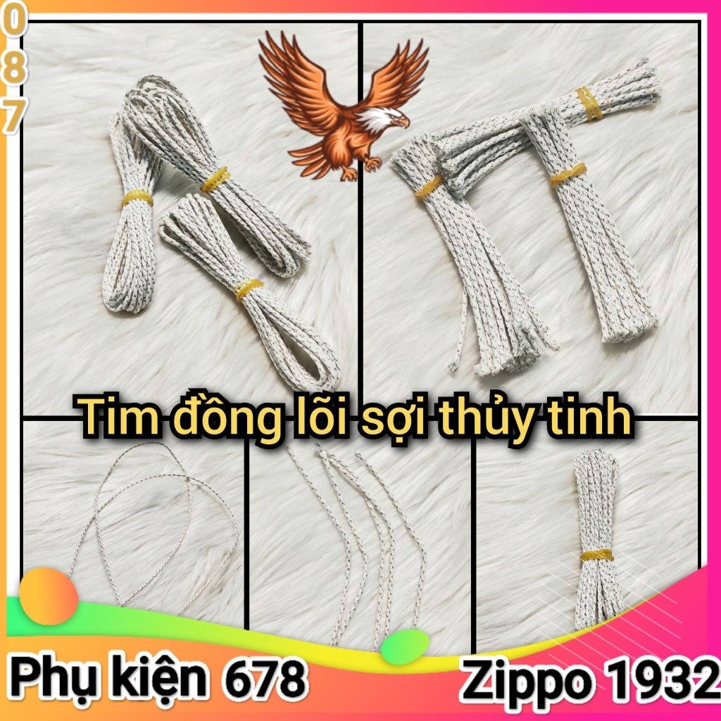 [Phụ kiện Zippo] Tim bấc đồng dùng cho Zippo và bật lửa các loại
