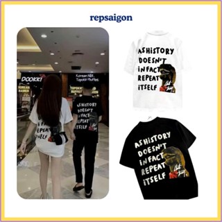 Áo thun Chuột Trắng Khủng Long nam nữ chất vải cotton 2 chiều dày mịn thoáng mát thấm hút tốt - Repsaigon