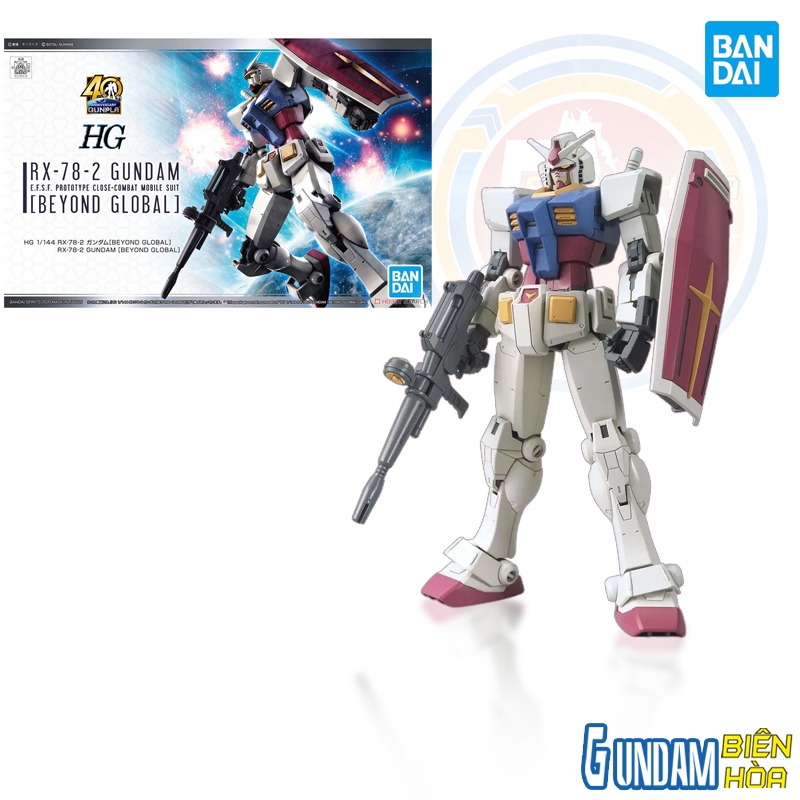 Mô hình lắp ráp Gundam HG 1/144 RX-78-2 GUNDAM[BEYOND GLOBAL]