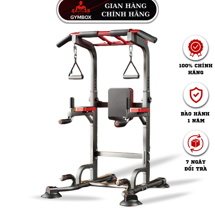  Giàn tập Gym đa năng tại nhà – Xà đơn Xà kép & Dàn tạ mã G002 