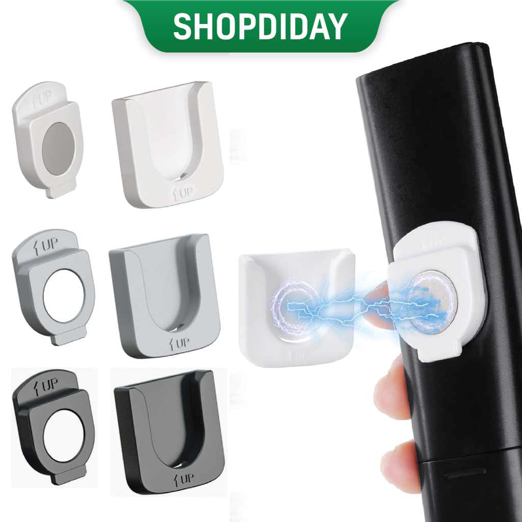Bộ Kệ Để Remote Nam Châm, Giá Đỡ Điều Kiển Từ Xa Treo Điều Kiển Tivi Gắn Tường Nâng Cấp Từ Tính N11