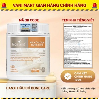 [HÀNG NHẬP KHẨU] Canxi hữu cơ Milk Calcium Bone Care Bioisland Úc bổ sung canxi cho mẹ bầu giúp xương chắc khỏe 150 viên