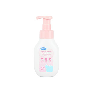 Nước vệ sinh, súc bình sữa, rửa bình sữa và phụ kiện Aoi 300ml, 500ml (không mùi, hương dâu, cam)