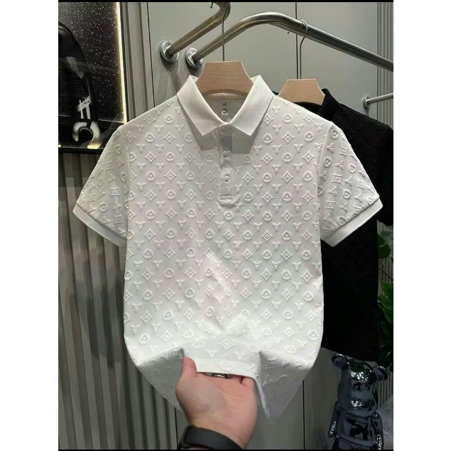 Áo thun nam có cổ polo nam boy phố Dập nổi cực hot