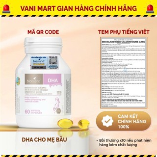 [ HÀNG NHẬP KHẨU ] Viên uống DHA cho bà bầu Bioisland Úc phát triển trí não thai nhi, bé thông minh, khỏe mạnh 60 viên