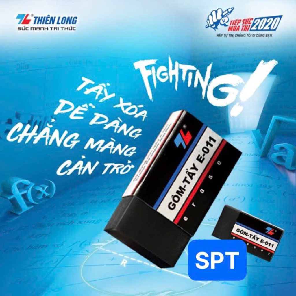 cục Gôm Đen Thiên Long E011 tẩy mực bút chì ( 1 cục )