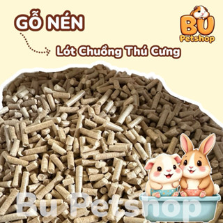  Gỗ nén thông vàng lót chuồng thỏ bọ ú nhím sóc chim chó mèo bò sát hút nước hút ẩm khử mùi Bupetshop Bu Pet Shop 