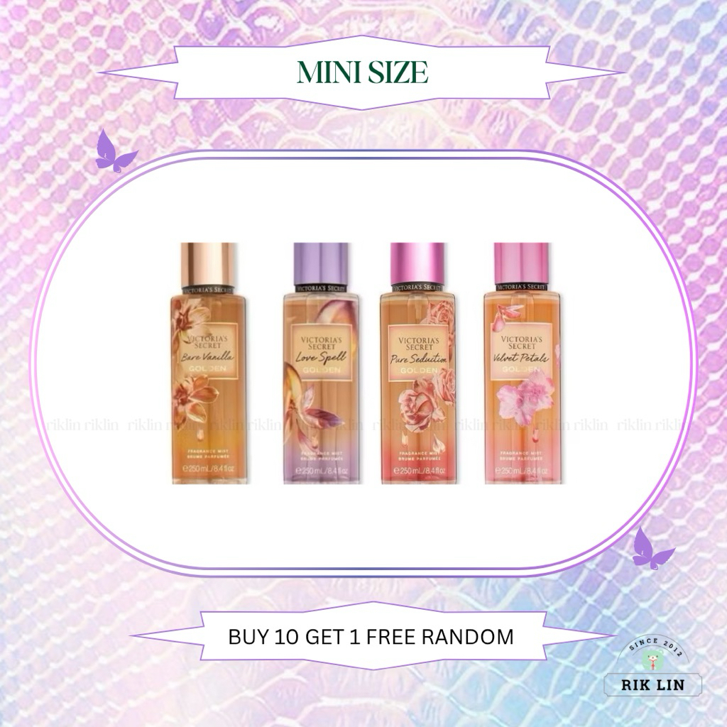 BARE VANILLA GOLDEN | LOVE SPELL GOLDEN |VELVET PETALS GOLDEN | PURE SEDUCTION GOLDEN _Xịt Thơm Body