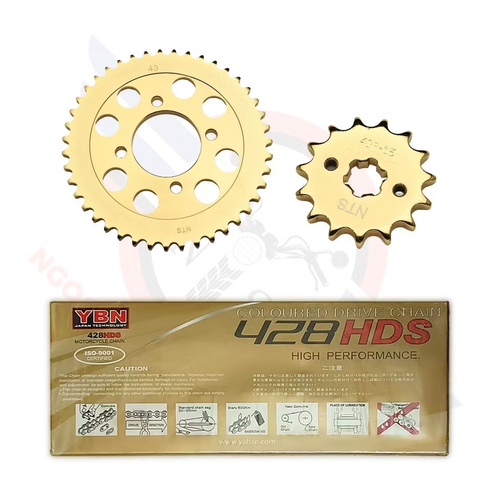 Bộ Nhông xích đĩa FX125, FX,FX 125 ...-NTS