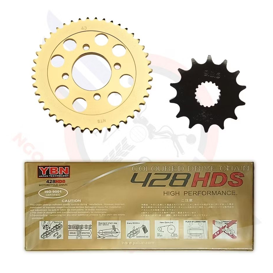 Bộ nhông xích đĩa xịn EN125, EN125-2F   NTS - ngocthanh_shop