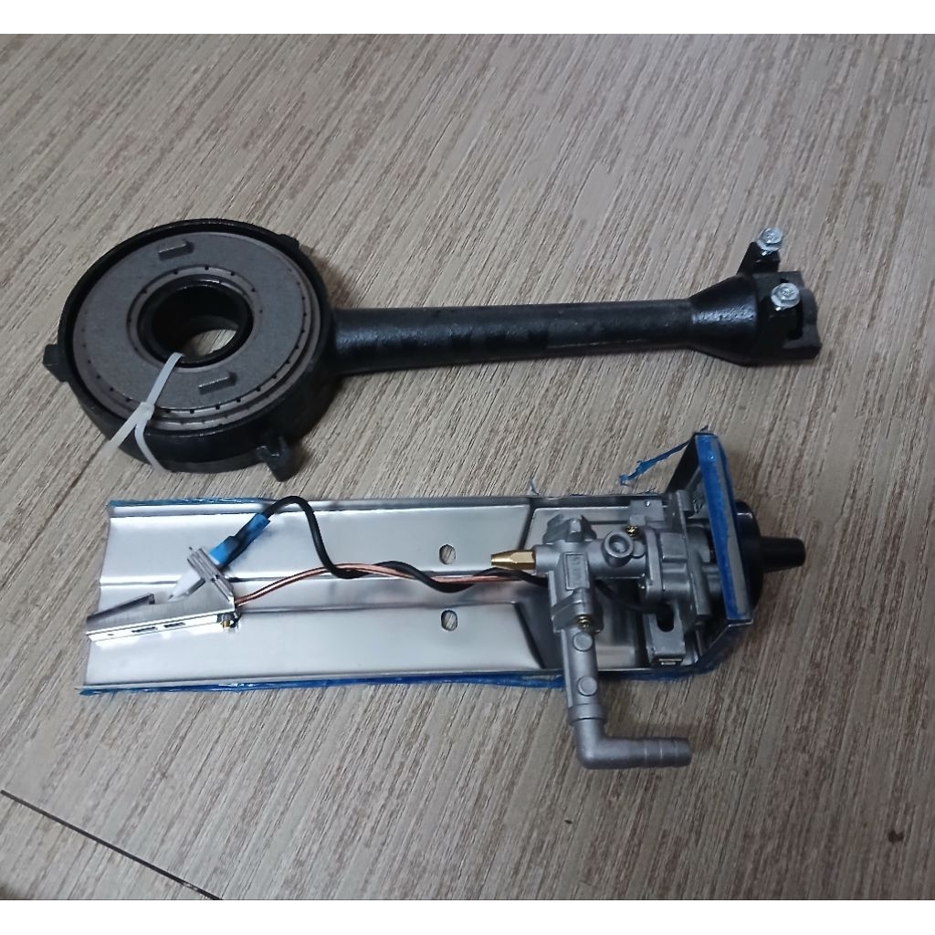 Phụ kiện bếp ga công nghiệp, Cụm chế đánh lửa + họng điếu +mâm chia lửa bếp khè ga công nghiệp