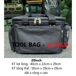 Túi đựng đồ nghề VIP-20inch hàng Cty - Đầu khóa 12li - vải lót dầy