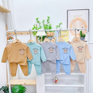 Combo 5 bộ Dài Tay Thu Đông Thun Tăm mềm cho bé trai, bé gái từ 5-15kg cho bé từ 0-3 tuổi của shop Baby Sóc