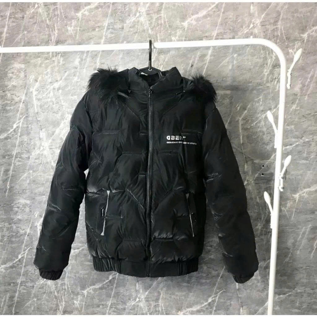 Áo Khoác Phao Nam, Áo Phao Mũ Lông Phong Cách Hàn Trẻ Trung