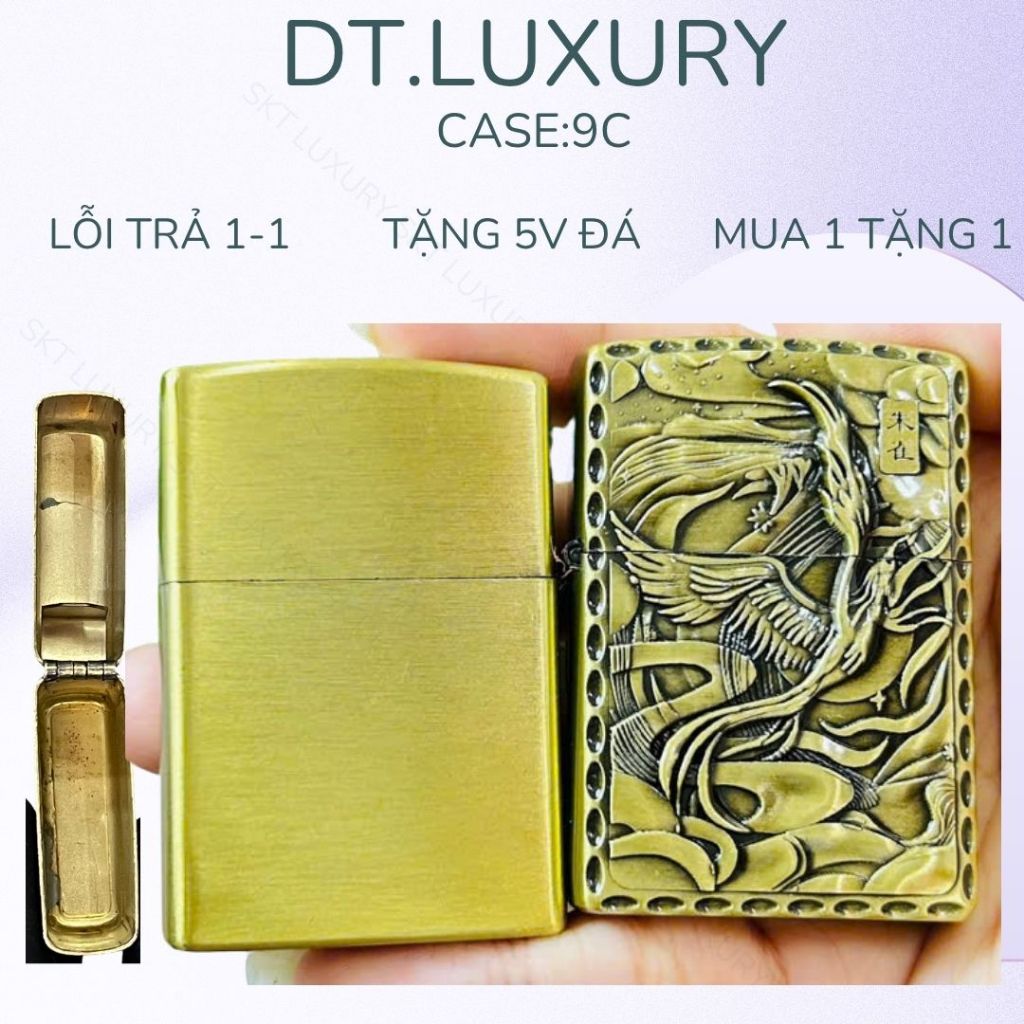 Case Zippo Độc Lạ, giá rẻ – Tặng Kèm Đá, Không Gồm Nhiên Liệu (TT-09C)