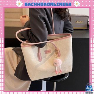  Túi tote nữ túi đeo vai da in hình dễ thương dáng công sở kèm móc khóa Túi nữ Bachhoaonline688 057 