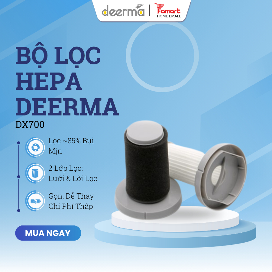 Bộ lọc Hepa thay thế cho máy hút bụi Deerma DX700|DX700S