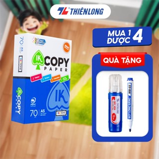 Combo 10  ream giấy A5 70 gsm IK Copy (500 tờ) - Hàng nhập khẩu Indonesia, giấy in a5 chính hãng