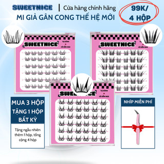   99K 4 Hộp  Sweetnice Mi Giả Gân Cong Tự Dính Không Cần Keo Thế Hệ Mới Mua 3 Tặng 1 Miễn Phí 