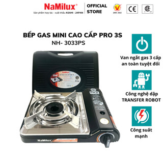 Bếp Gas Mini Cao Cấp PRO NaMilux NH-P3033PS│Van Ngắt Gas An Toàn 3 cấp - Giải Pháp Chống Nổ│Công Suất Mạnh 3.1 Kw