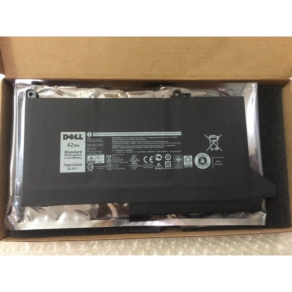 ⚡Pin Laptop Dell Latitude 7280 7290 7390 7480 7480 E7280 E7390 E7480 E7490 DJ1J0 Zin