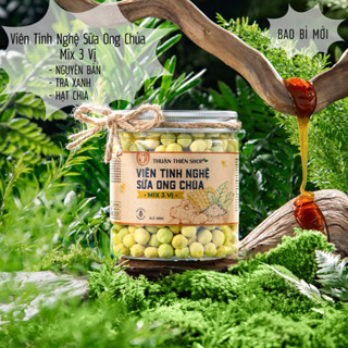 Viên tinh nghệ sữa ong chúa mix 3 vị (hạt chia, trà xanh, nguyên bản)