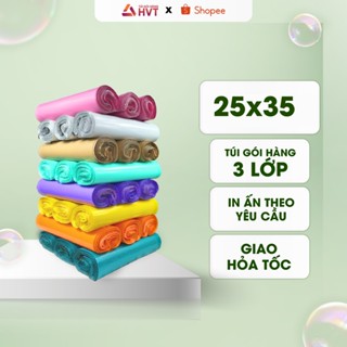 Túi gói hàng - Túi niêm phong màu Cam San Hô size 25x35cm NhuaHVT cuộn 100 cái đóng hàng chuyển phát nhanh