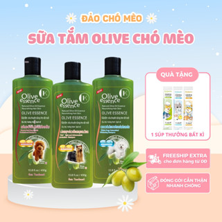 Sữa tắm Olive chó mèo 450ml 5 loại đa công dụng - Đảo Chó Mèo Official